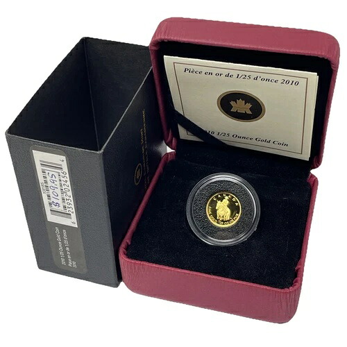 2010年カナダ 1/25オンス .9999 純金 50セント：RCMP. E-251｜WORLD RESOURCE【KING店】