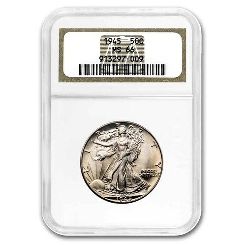 1945年ウォーキング・リバティ・ハーフダラー MS-66 NGC
