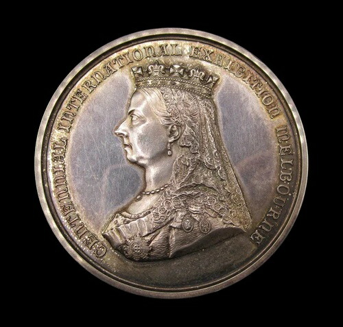 オーストラリア 1888年 メルボルン百周年記念博覧会 51mm 銀メダル