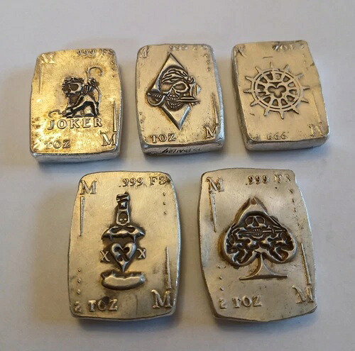 Mutiny Metals 限定版ポーカーセット アーティストサイン入り 2オンス シルバーアートカードバー|WORLD RESOURCE【KING店】