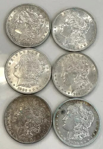 6- 高級米国モルガン銀貨 - 1879年、（2）1880年、1881年、1891年、1900年-S｜WORLD RESOURCE【KING店】 245,850円