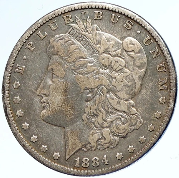 1884年 P アメリカ合衆国 オールドシルバー モルガン USドルコイン イーグル i113223｜WORLD RESOURCE【KING店】