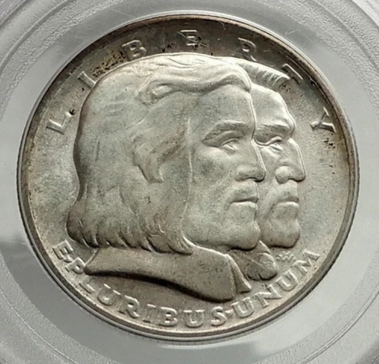 1936年 ロングアイランド オランダ系インディアン シルバー記念ハーフドルコイン PCGS i76442｜WORLD RESOURCE【KING店】