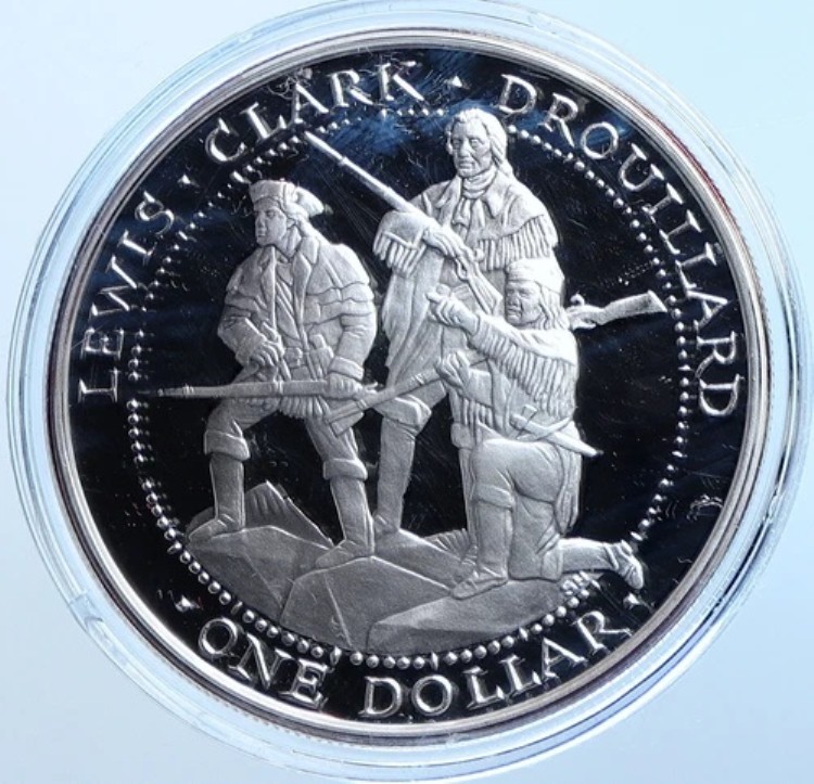 2003年 米国ショーニー族ルイス&クラーク遠征プルーフ銀貨 1ドル i114639|WORLD RESOURCE【KING店】