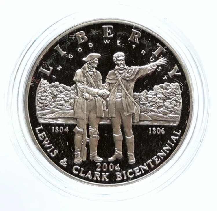 2004年 アメリカ ルイス・クラーク探検隊 200年 PF シルバー ドルコイン i95915｜WORLD RESOURCE【KING店】