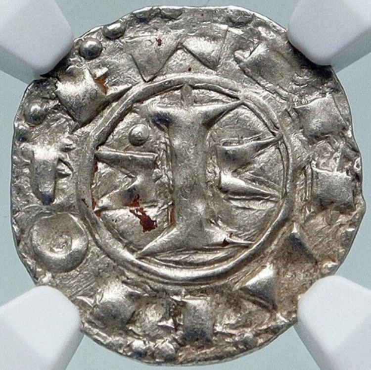 1100-1300 フランス メルゲイユ マグロンヌ オールド シルバー デニール 中世コイン NGC i87148｜WORLD RESOURCE【KING店】