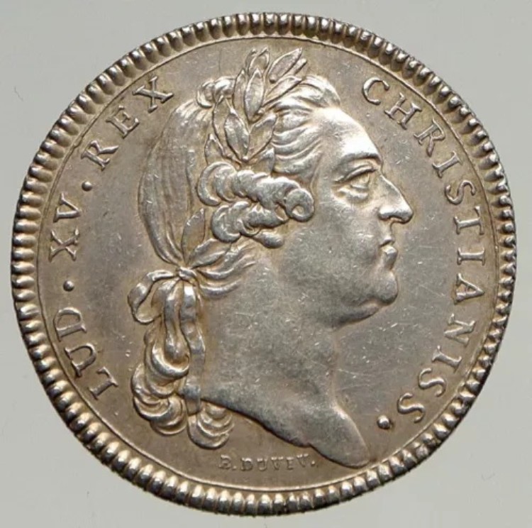 1771年 フランス国王 ルイ15世 ラングドック 古いアンティーク フランス 銀メダル i94297｜WORLD RESOURCE【KING店】