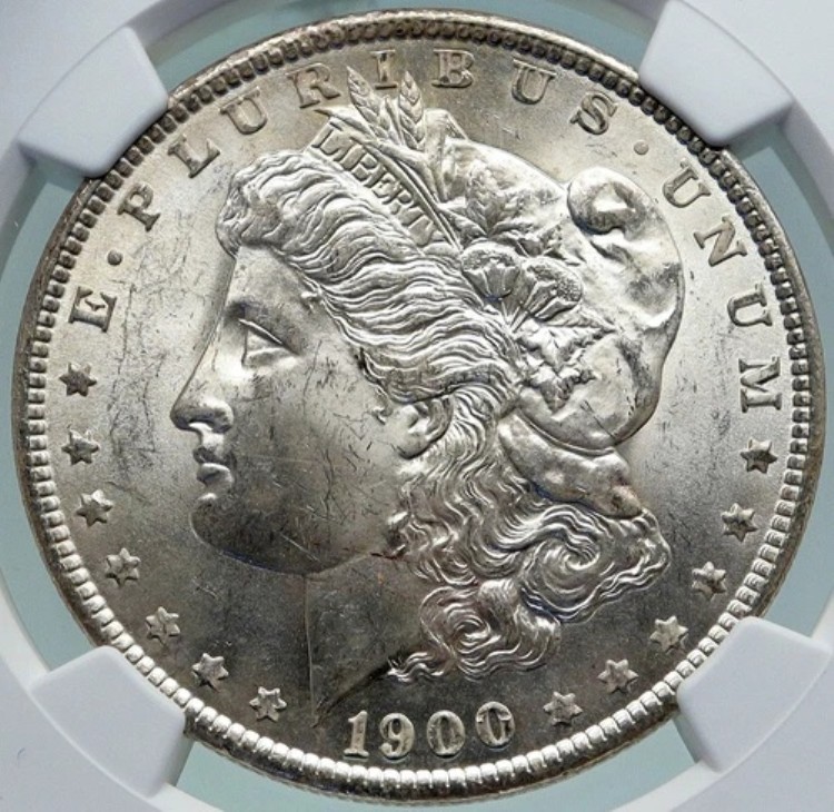 1900年 アメリカ合衆国 シルバー モルガン USドルコイン イーグル NGC MS i87397|WORLD RESOURCE【KING店】