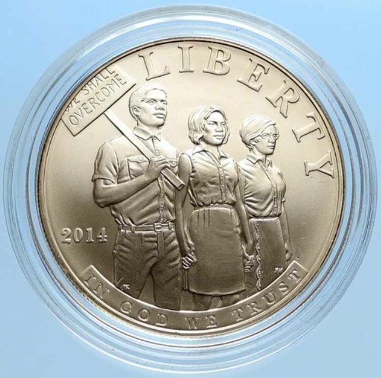 2014 P USA アメリカ合衆国 1964年公民権法投票 シルバードルコイン i97065｜WORLD RESOURCE【KING店】 245,850円