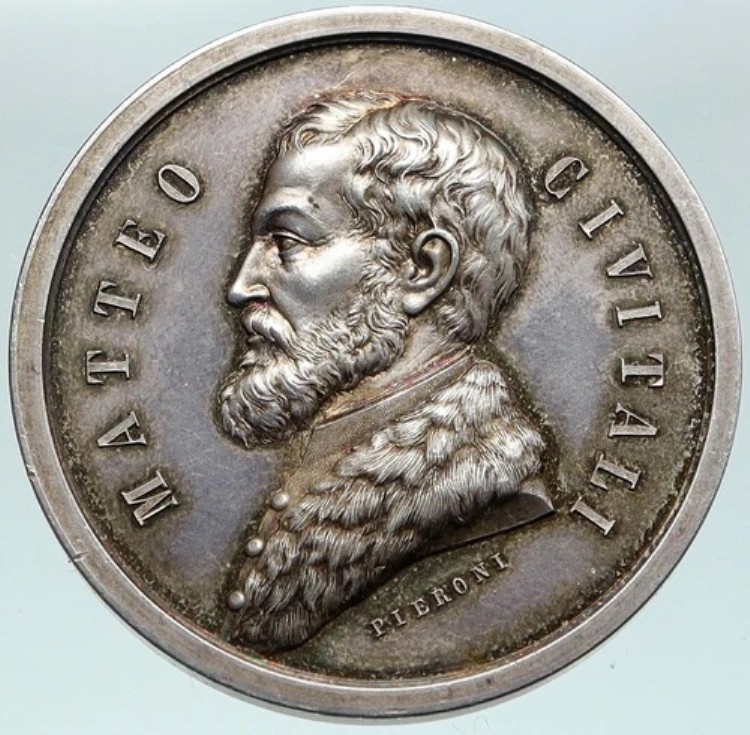 イタリア 彫刻家 マッテオ・チヴィタリ ルッカ アーツ ヴィンテージ シルバー イタリア メダル i87467｜WORLD RESOURCE【KING店】 245,850円