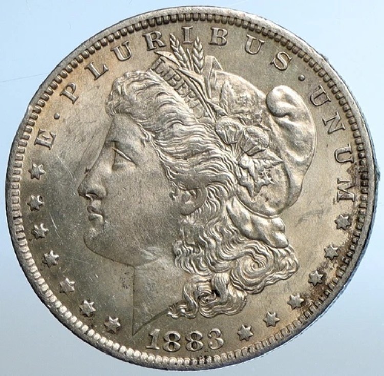 1883年 アメリカ合衆国 シルバー モルガン オールドUSドルコイン イーグル i111094|WORLD RESOURCE【KING店】