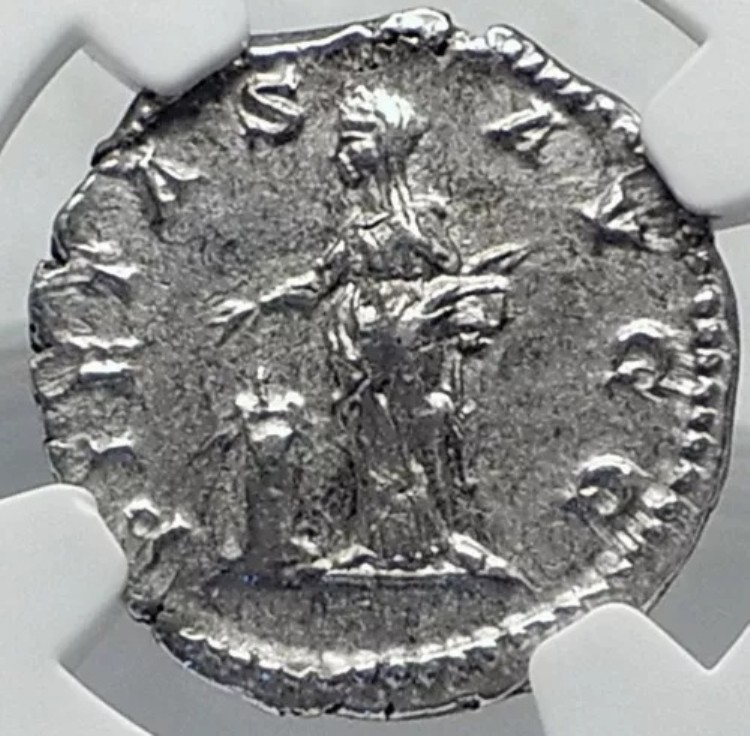 JULIA DOMNA 本物 古代 200年 ローマ 銀貨 PIETAS NGC i82229|WORLD RESOURCE【KING店】