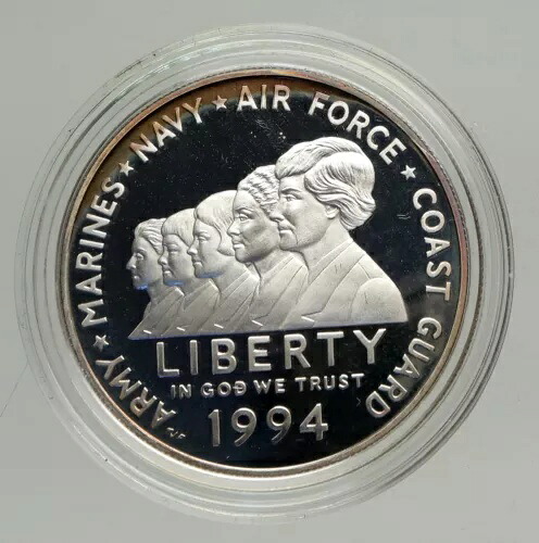 1994年 P USA アメリカ合衆国 陸軍・海軍所属女性 プルーフ シルバー $ コイン i94220｜WORLD RESOURCE【KING店】