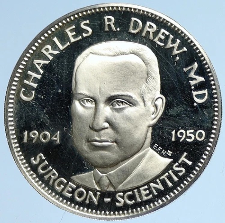 1970年 米国フランクリンミント チャールズ・ドリュー MD プラズマ研究 プルーフ銀メダル i113018｜WORLD RESOURCE【KING店】 245,850円