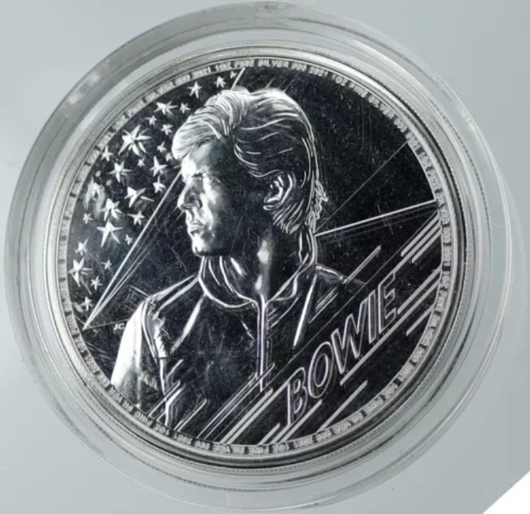 2021年 英国 エリザベス2世 デヴィッド・ボウイ 銀貨 1オンス 2ポンド i116517|WORLD RESOURCE【KING店】