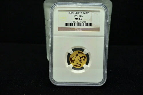 2008年 中国ゴールドパンダ 50元 1/10オンス ゴールド NGC MS69｜WORLD RESOURCE【KING店】