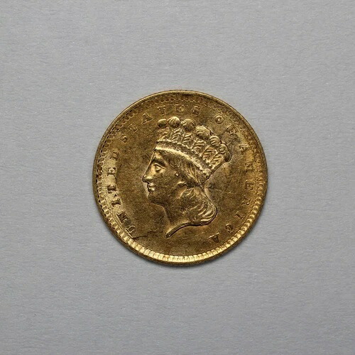 1856年 1ドル インディアン プリンセスヘッド 金貨 斜め5｜WORLD RESOURCE【KING店】