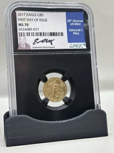 2017年アメリカン・ゴールド・イーグル G$5 NGC MS70 発行初日 38代目ディレクターサイン入り