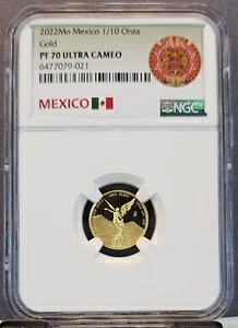 2022 メキシコ ゴールド リベルタ 1/10 ONZA NGC PF 70 ウルトラ カメオ レア パーフェクト｜WORLD RESOURCE【KING店】