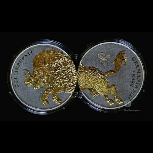 2025年 ゲルマニアビースト グリンブルスティ ジェミナス 2枚 1オンス 金メッキ銀貨セット｜WORLD RESOURCE【KING店】