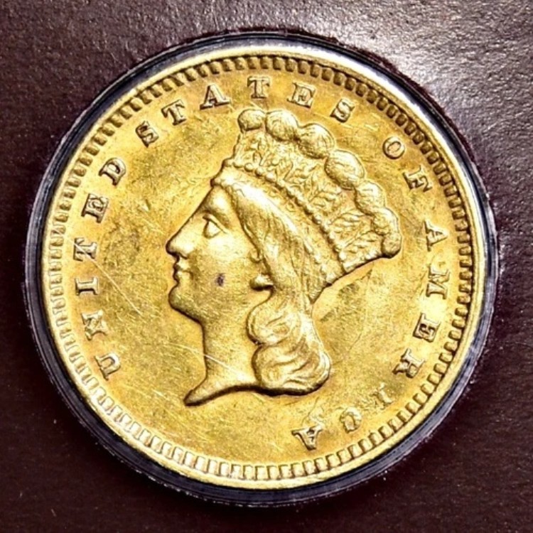 1874年 タイプ3 インディアン プリンセス ゴールド 1ドル ? 未使用 (#51944-L)｜WORLD RESOURCE【KING店】