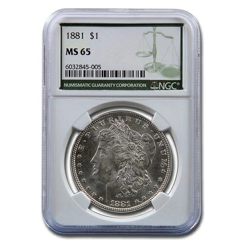 1881年 モルガン・ダラー MS-65 NGC(グリーンラベル)|WORLD RESOURCE【KING店】
