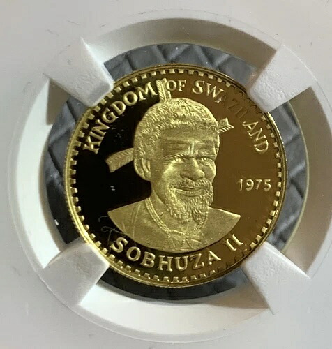 スワジランド 1975 ソブーザ II 50 エマラゲニ NGC PF69 ULCA 金貨｜WORLD RESOURCE【KING店】