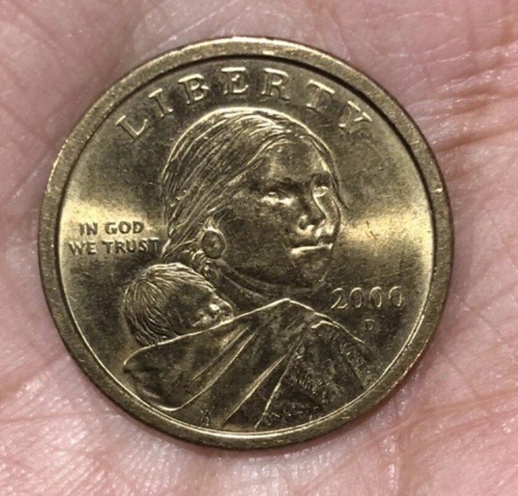 2000 D - サカガウィア 1ドル硬貨 米国リバティ ゴールドカラー｜WORLD RESOURCE【KING店】