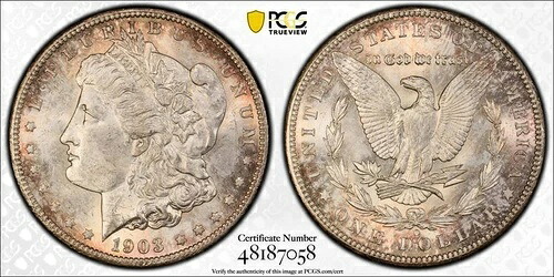 1903 O PCGS MS62 - 銀製モルガンドル - 1ドル米国コイン #47356B