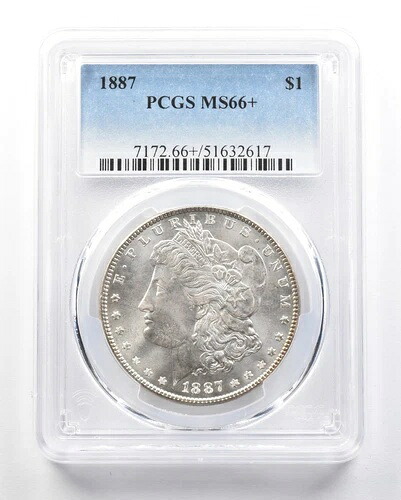 1887年 モルガン銀貨 MS66+ PCGS *1803