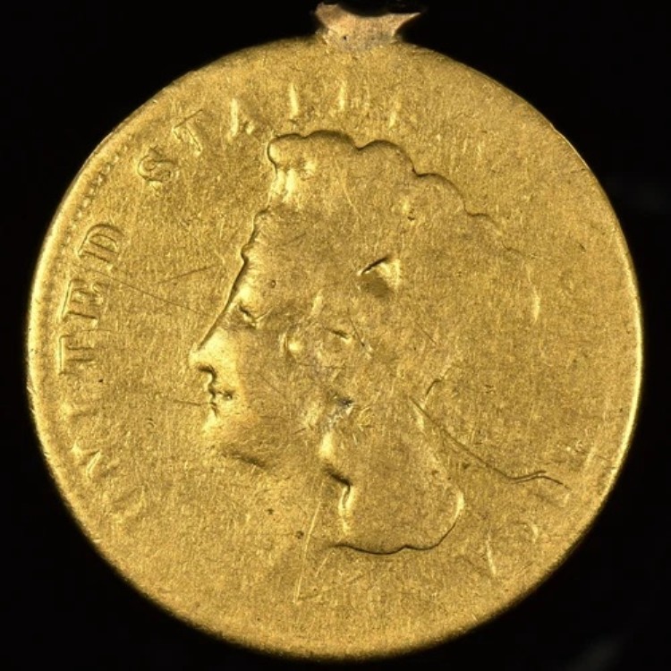 1856-S 3ドル金貨 ? VG 非常に良い詳細 ? コイン 元宝飾品 希少 ?信頼済み? 285,120円