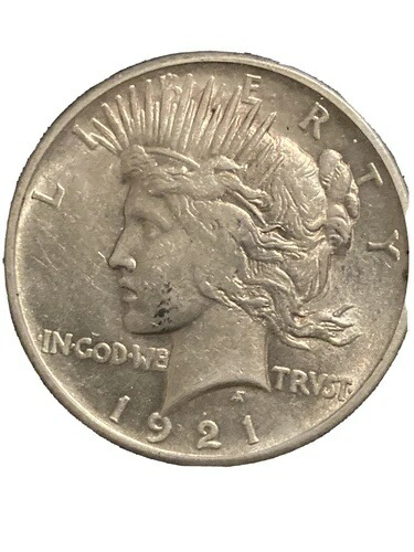 1921年 1ドル銀貨 平和ドル 高浮き彫り キーデイト フィラデルフィア造幣局 B1