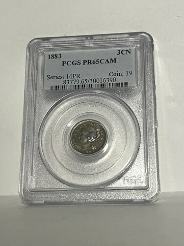 1883年 3CN 3セント プルーフ 米国製 ニッケル PCGS PR65CAM 希少美品