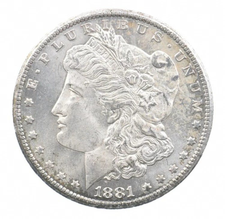 1881-CC モルガン銀貨 *0966