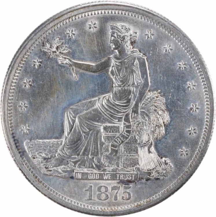 1875-S 貿易銀貨 AU スライダー 未認定 #607｜WORLD RESOURCE【KING店】