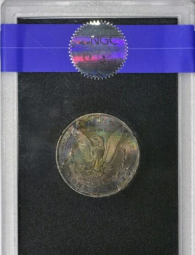1883年CCカーソンシティGSAホードモルガンシルバードルレインボートーンNGC MS63 CAC｜WORLD RESOURCE【KING店】