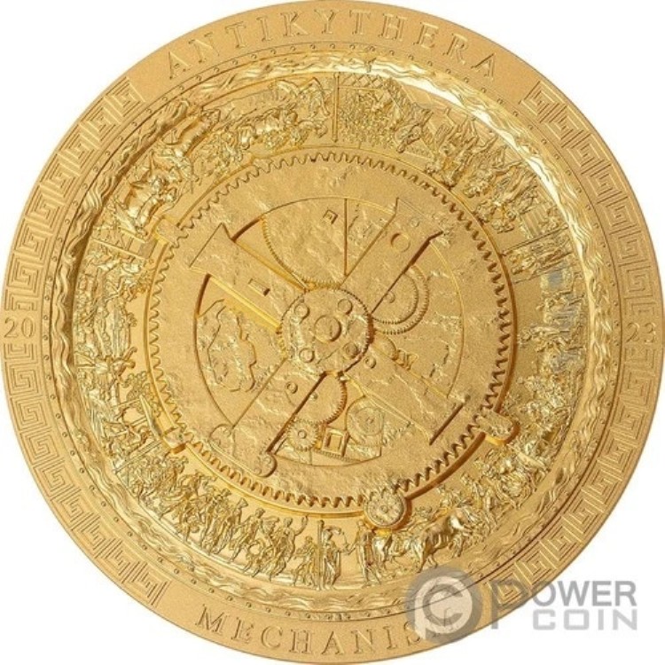 アンティキティラ島の機械 金メッキ 3オンス 銀貨 20ドル クック諸島 2023年｜WORLD RESOURCE【KING店】