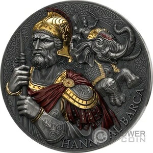 ハンニバル・バルカ 偉大なる指揮官 5オンス 銀貨 5000フラン カメルーン 2025年以降