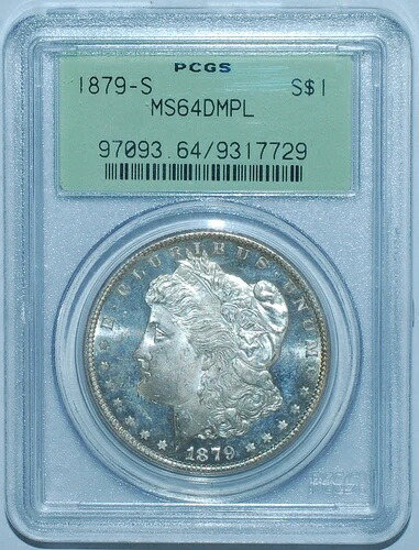 1879年 S PCGS MS64DMPL ディープミラー プルーフライク モルガン シルバーダラー OGH｜WORLD RESOURCE【KING店】