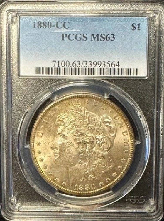 1880年-CC モルガン銀貨 PCGS MS63 美品！送料無料｜WORLD RESOURCE【KING店】 283,140円