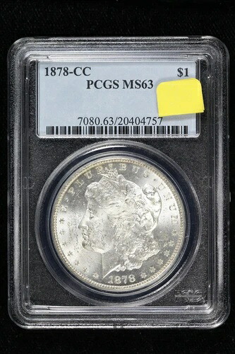 1878年-CC モルガン・ダラー PCGS MS 63 48BA