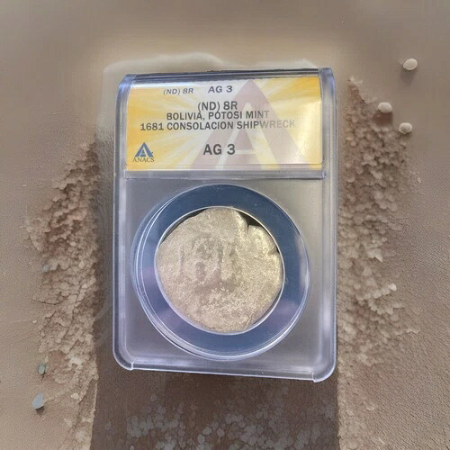 1681年 銀貨「コブ」 スペイン無敵艦隊 沈没宝船 海賊史 希少