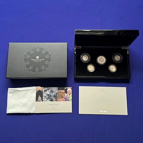 2021年 ロイヤルミント シルバープルーフ ピエフォートコインセット 箱入り 5枚セット COA 新品 2E232