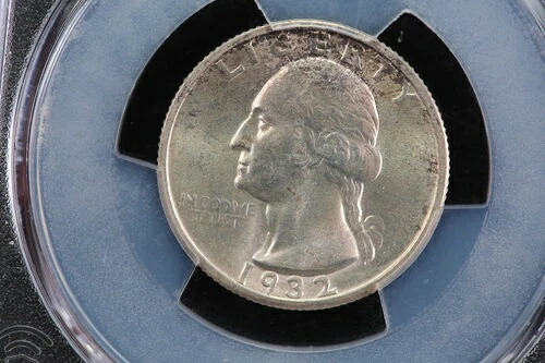 1932-S ワシントン シルバー クォーター、*キー デート*、PCGS MS-63、ストア セール #GQR007
