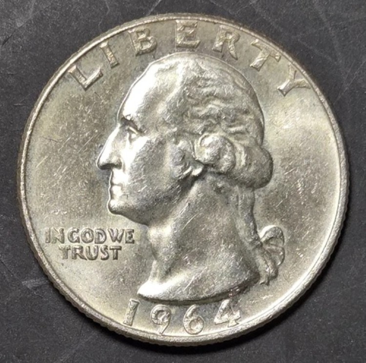 1942年 アメリカ 銀貨 ジョージ・ワシントン 1942年 アメリカ ワシントン クォーター ダラー 銀貨 25セント