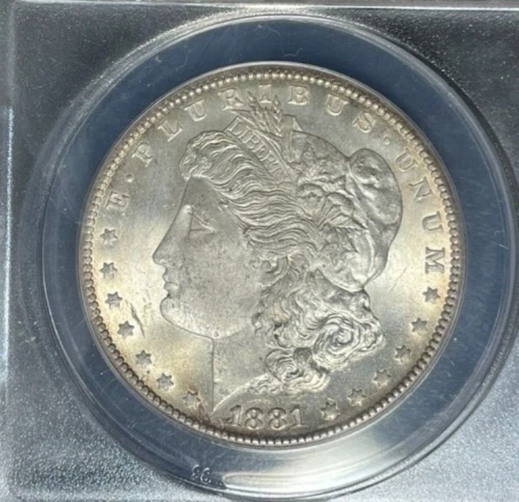1881-CC モーガン銀貨 ~ANACS MS 63 ~美しいコイン~ 302,445円