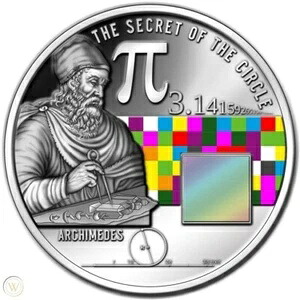 2014年 ニウエ ピ シークレット・オブ・ザ・サークル シルバーコイン カラーナノジェム NGC PL69 レア