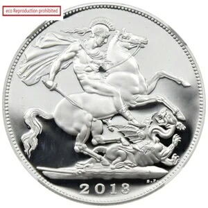 2013年 エリザベス2世 S5PND 銀貨 NGC PF 70 ウルトラカメオ セントジョージ｜WORLD RESOURCE【KING店】