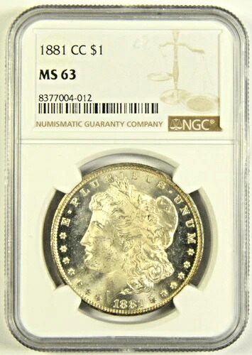 1881-CC モルガン・ダラー NGC MS-63 #04-012｜WORLD RESOURCE【KING店】