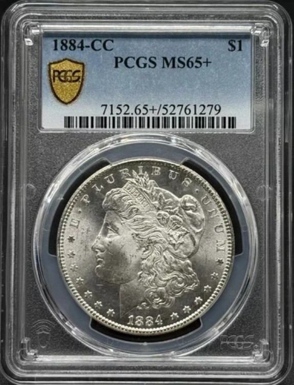1884年CCモルガン銀貨 PCGS MS-65+|WORLD RESOURCE【KING店】